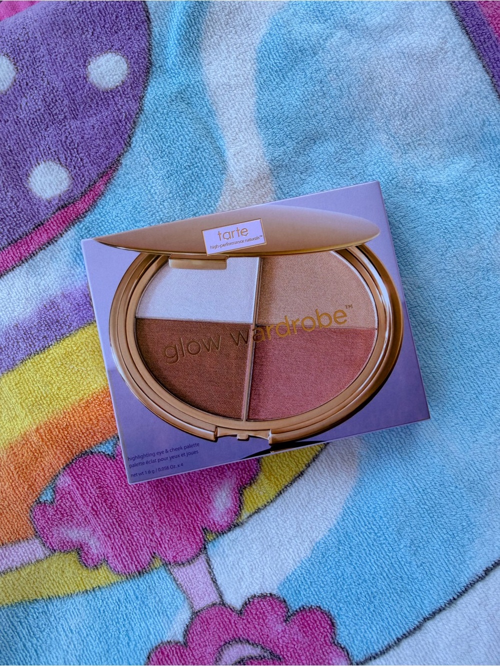 tarte Glow Wardrobe Highlighting & Blush Palette - Rose, Gold, Pink, Bronze